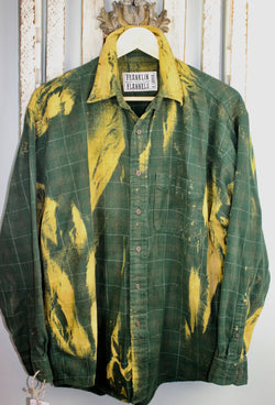 Vintage Green and Gold Flannel Size XL