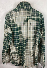 Vintage Green, White and Pink Lightweight Cotton Size XL