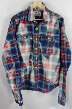 Vintage Blue, Red and Green Flannel Size Small